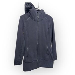 Athleta Black Hooded Utility Jacket XS